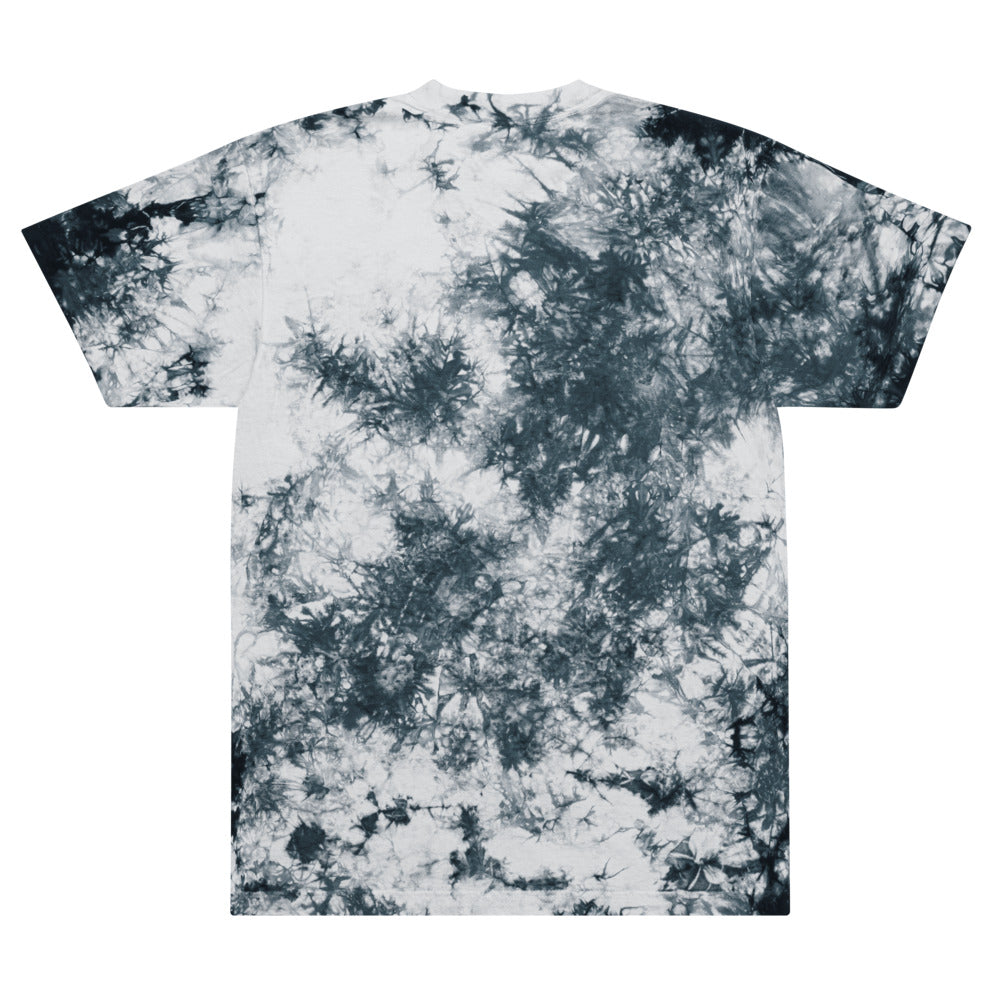 Co-Ari Oversized Embroidered tie-dye t-shirt